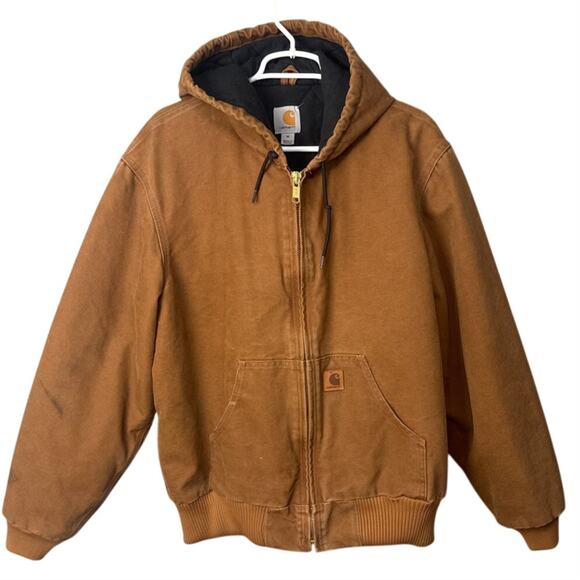 Carhartt Men's OG Active Jacket Hamilton Brown Stone Canvas Size M Rugged Wear - Picture 1 of 10